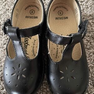 FootMates Black T-Strap Dress Shoes for Kids